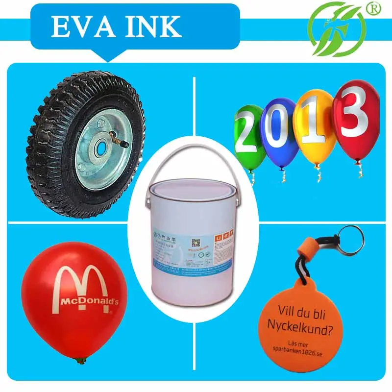 EVA solventbased ink for rubber,foam ,balloon screen printing 