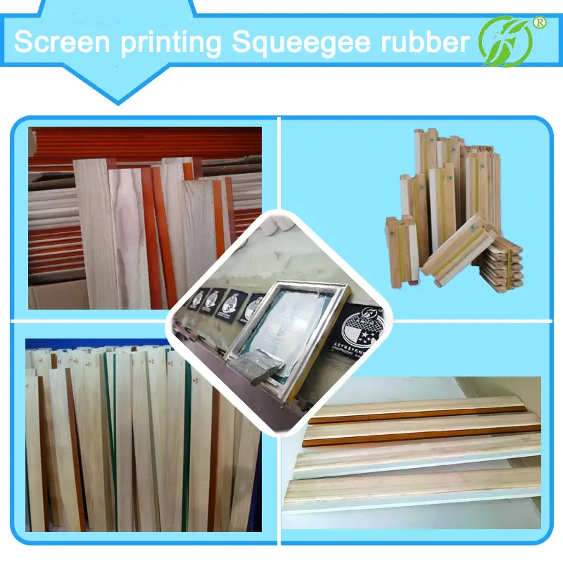 wood handle squeegee rubber for screen printing